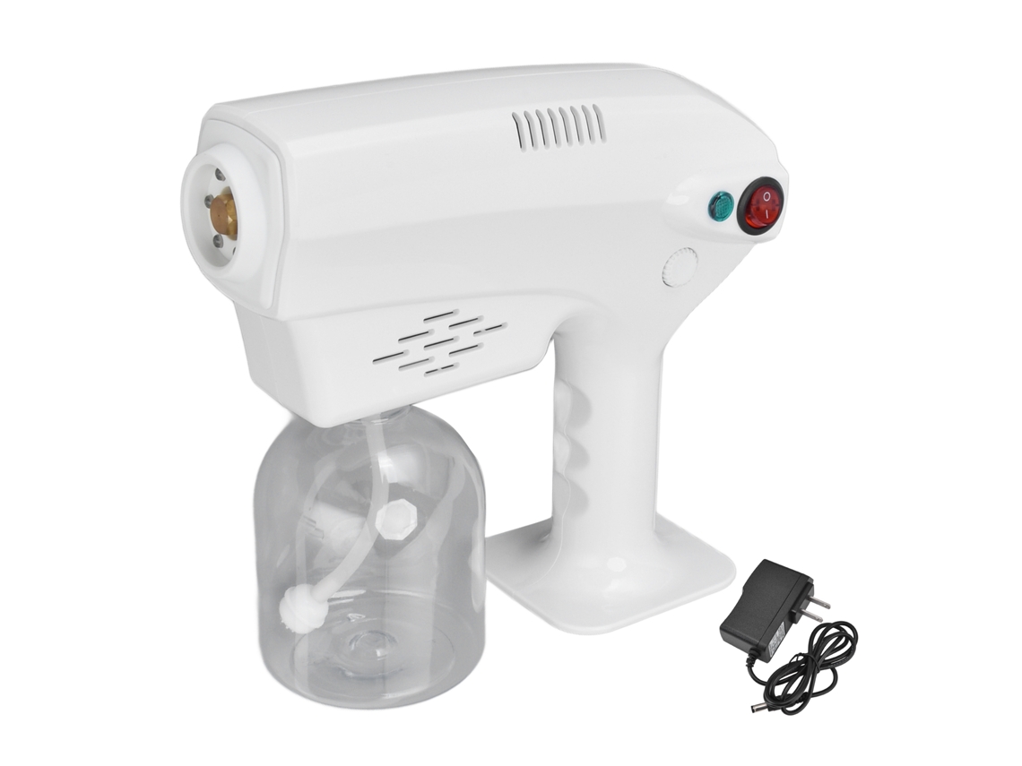 Pulverizador Nano de 500ml 12w com luz azul recarregável para limpeza e purificação do ar | S/MARCA