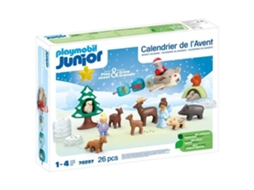 PLAYMOBIL JUNIOR 70297 Calendário do Advento PLAYMOBIL Junior, 24 surpresas, 12 meses