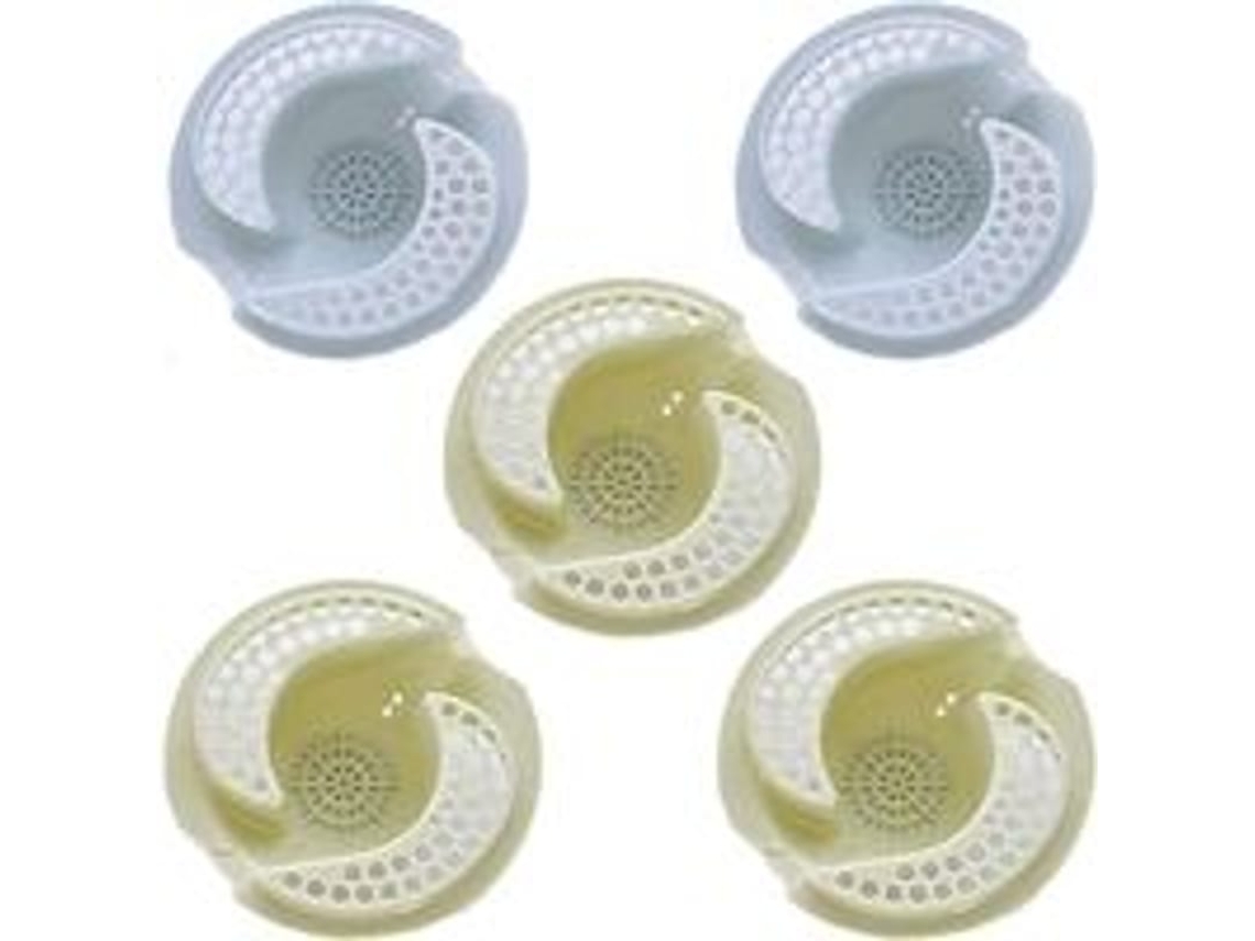 Filtro De Ralo Para Pia Catcher De Cabelo Acessório De Pia 5 Peças (azul Verde)