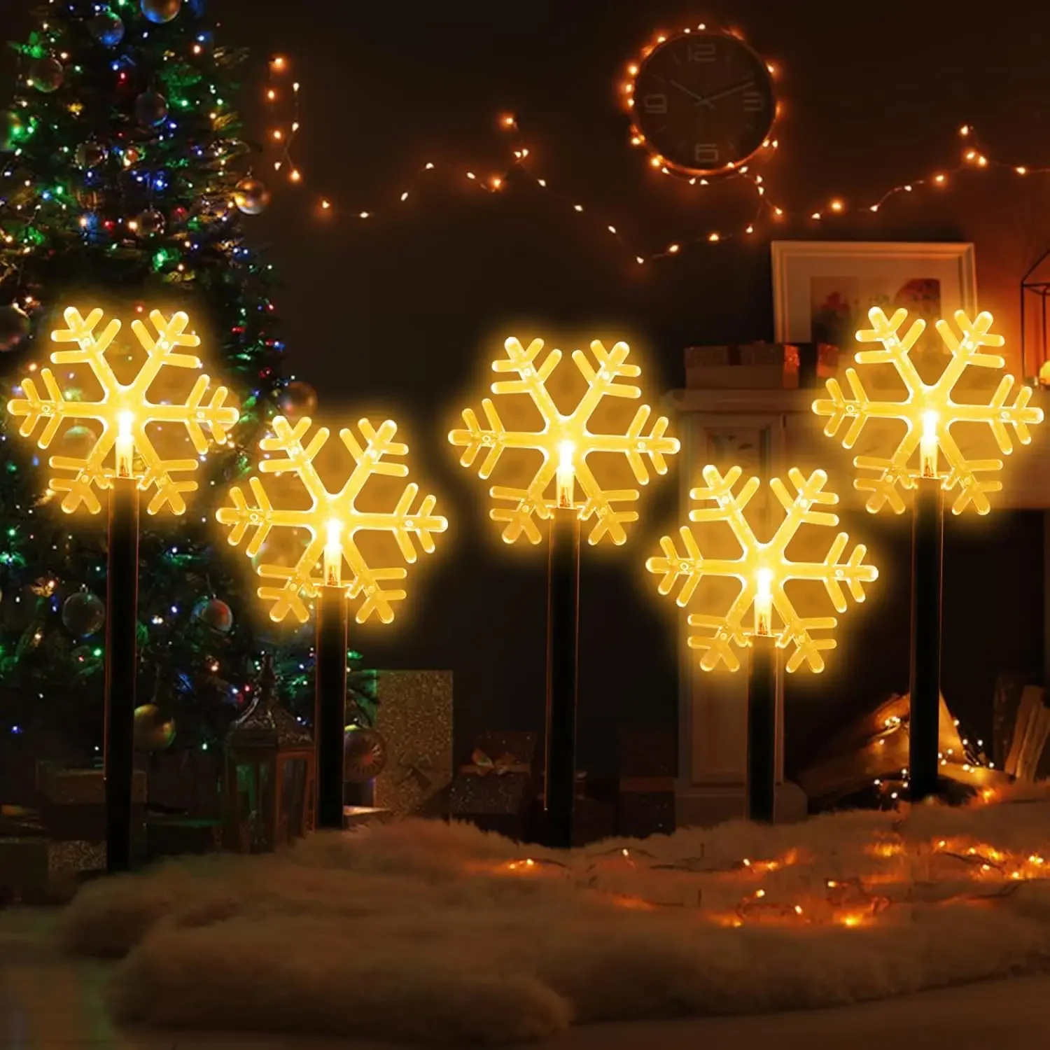 Luz Solar Decorativa De Dente De Leão Tipo Fogos De Artifício, Impermeável, Para Jardim E Gramado, Inserção No Solo Viewleaf
