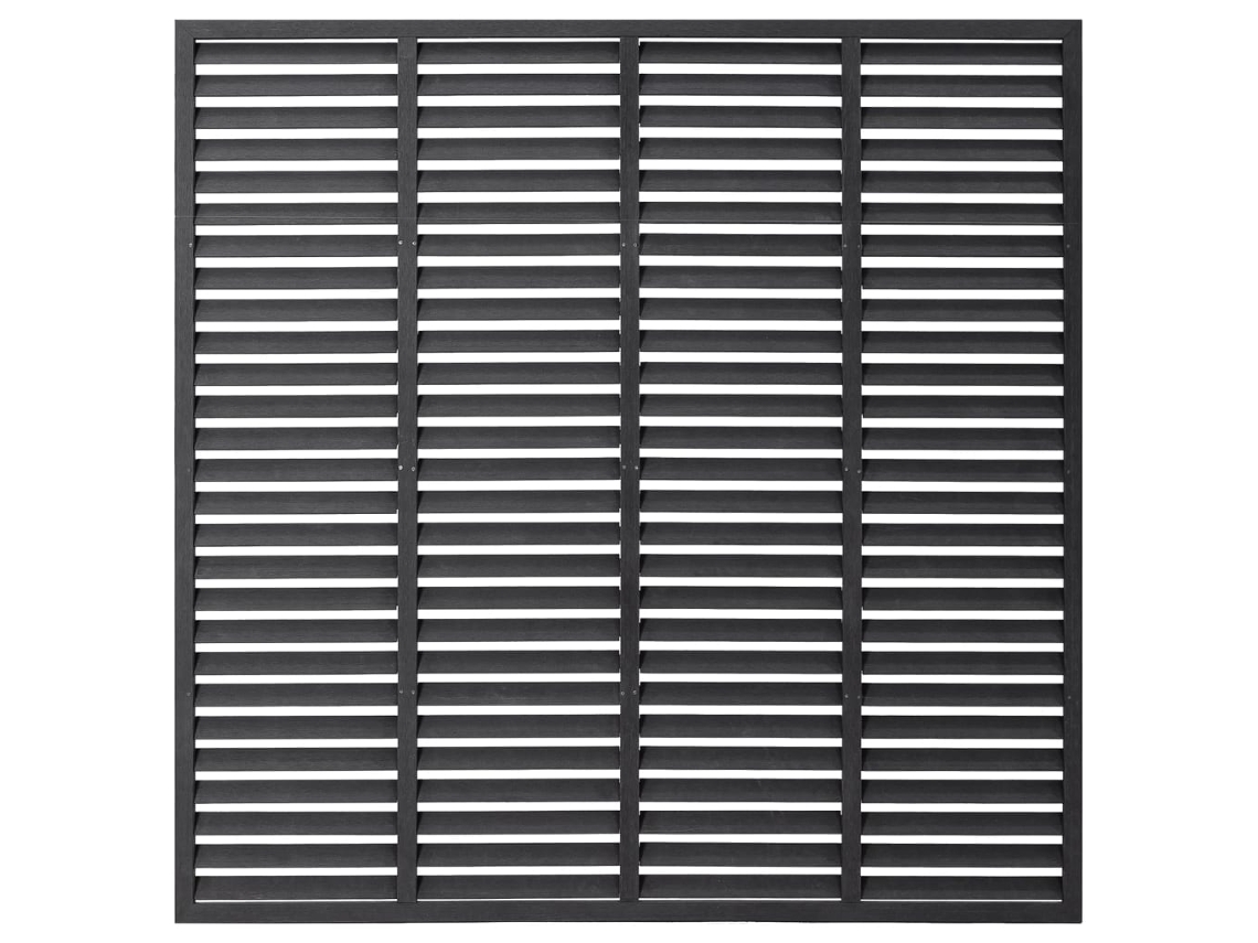 Painel De Vedação Vidaxl Cinzeto Wpc (180x180cm)