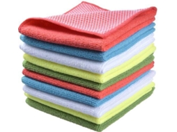 Conjunto de 4 Panos Microfibra Confeccionados com Fibras Superfina. Limpeza Altamente Absorventes CHABERLU