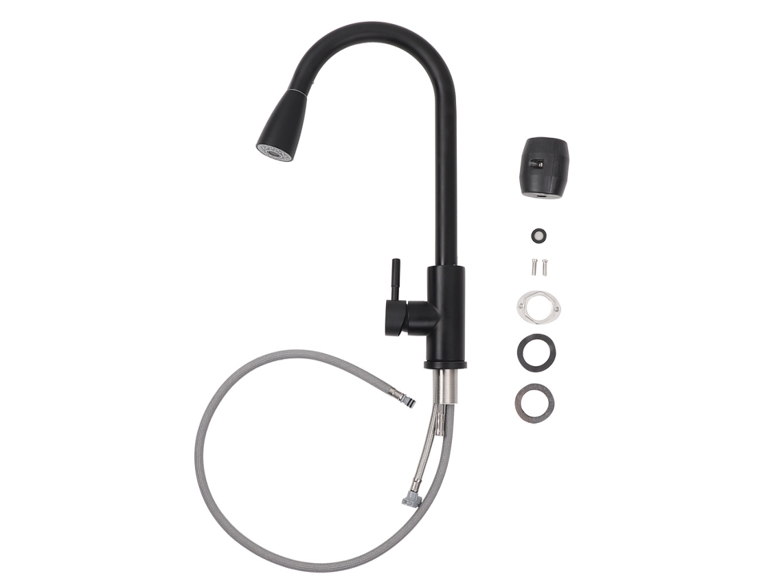 Faucet de Cozinha EOOCOO (puxar e Girar 360°)