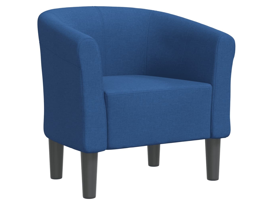 Tub Chair, Tub Chairs Vidaxl Azul Tecido