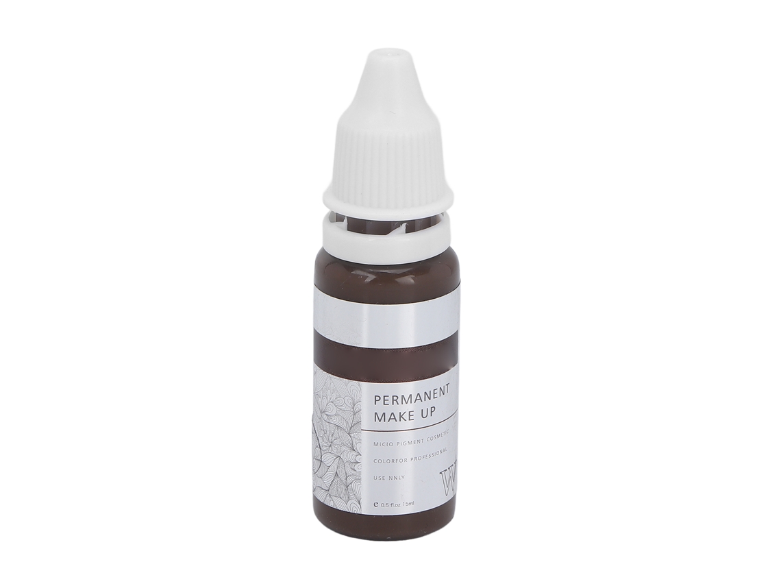 Tinta De Tatuagem De Sobrancelha Semi Permanente Pigmento Para Microblading Acessório Profissional 15ml Café Escuro