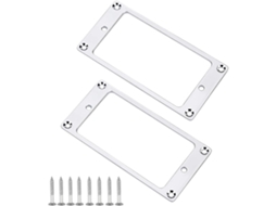 Conjunto de 2 Anéis de Montagem de Captador Humbucker Prateados com Parafusos, 92 X 46 Mm AQUAFORGE