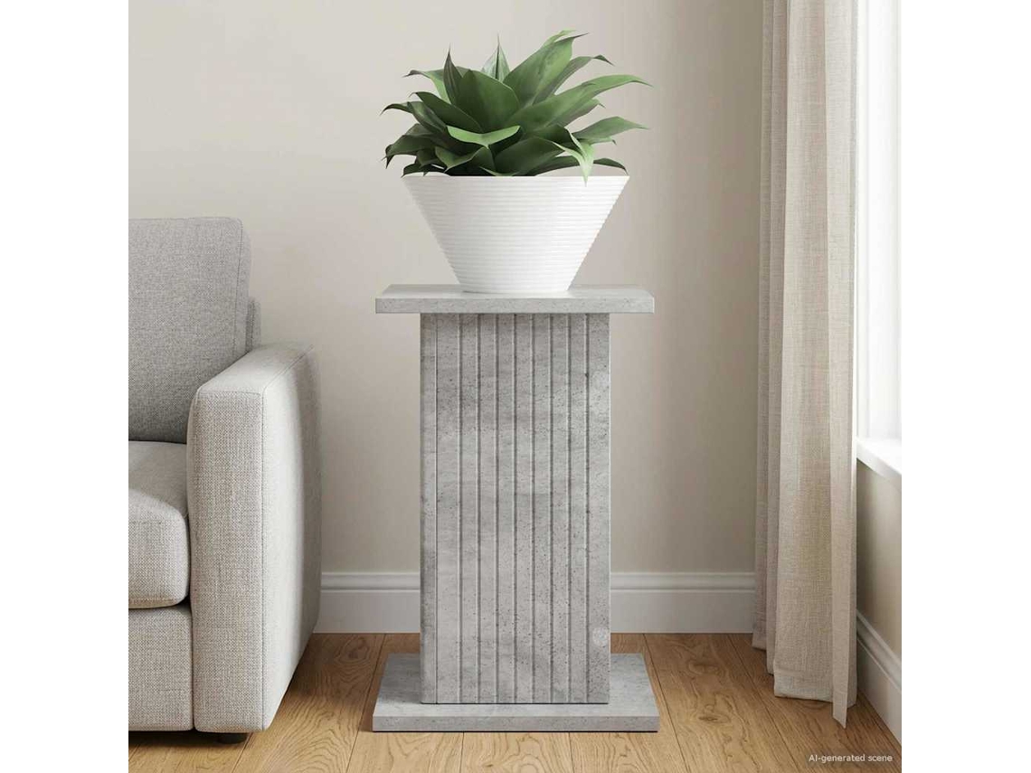 Vidaxl Suporte Para Plantas Cinzento Cimento 30,5 X 30 X 43 Cm