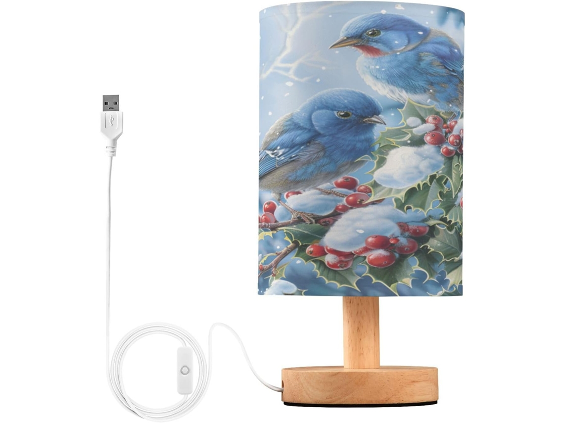 Luminária De Mesa Inverno Mnsruu Para Quarto, Sala De Estar, Luminária De Cabeceira Verde Esmeralda Com Portas
