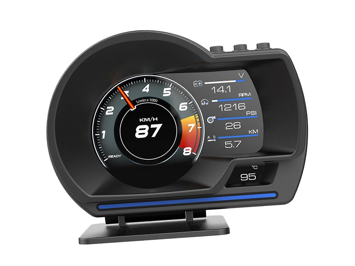 Monitor Hud Inteligente Para Painel De Veículos Com Alerta De Velocidade, Interface De Diagnóstico Obd, Suporte Universal Para Hud Automotivo Mul