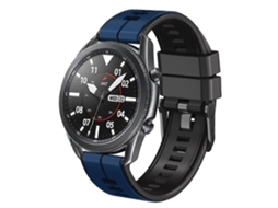 Pulseira Universal De Silicone Bicolor Com Linhas Verticais