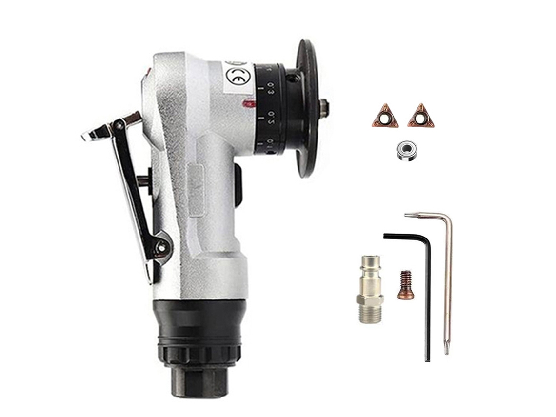 Máquina de chanfrar pneumática portátil para carpinteiros, para rebarbar, chanfrar e aparar metal, madeira e acrílico.