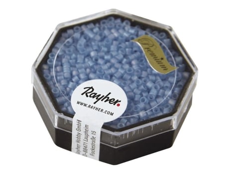 Perle Miyuki Delica 10/0 Dbm861 Arco Íris Transp. Dépoli Azul3