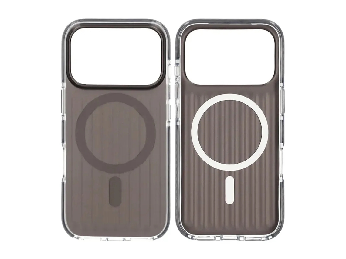 Capa Magsafe Ondulada Para Iphone 17 Pro - Preta