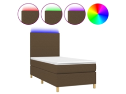 Box Spring Bed, Box Spring Beds Vidaxl Marrom Tecido (80 X 200 Cm)
