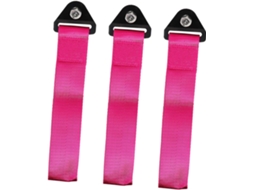Conjunto de 3 fitas de reforço para carros, em nylon e metal, decorativas e resistentes.