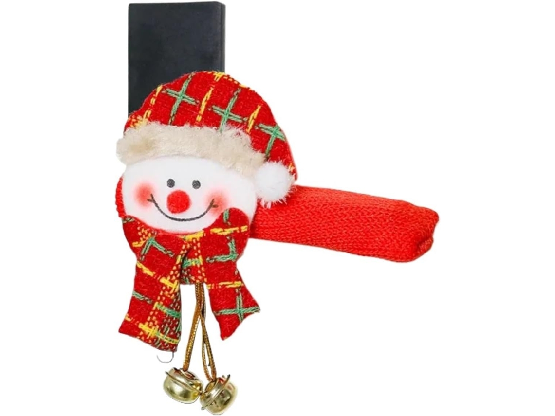 Capa Para Maçaneta De Porta Com Tema Natalino, Incluindo Papai Noel, Alce, Boneco De Neve E Urso, Em Luvas Para