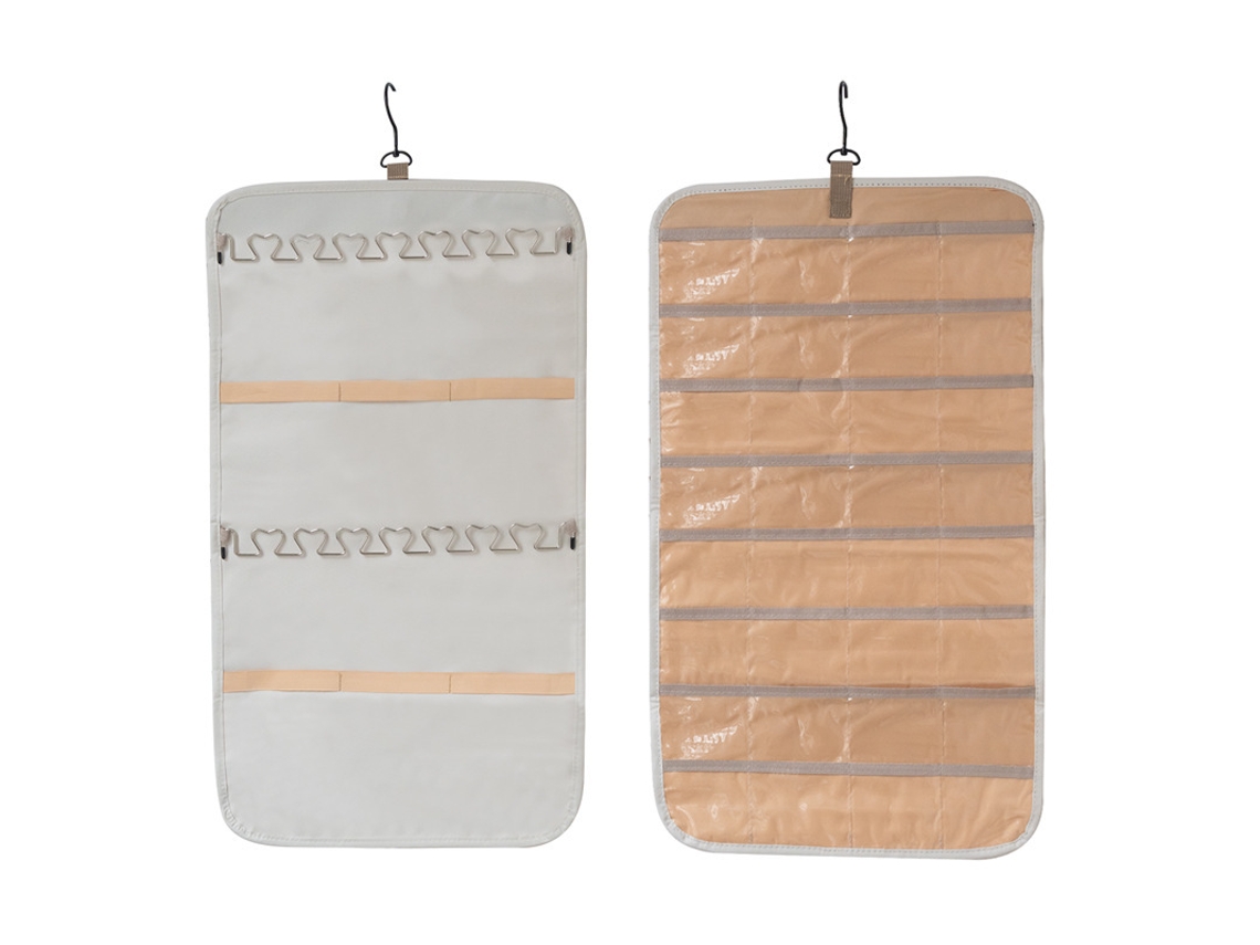 Bolsa de Armazenamento Dupla Face de Grande Capacidade branco sujo, Tamanho M, 65*36 YUNZII