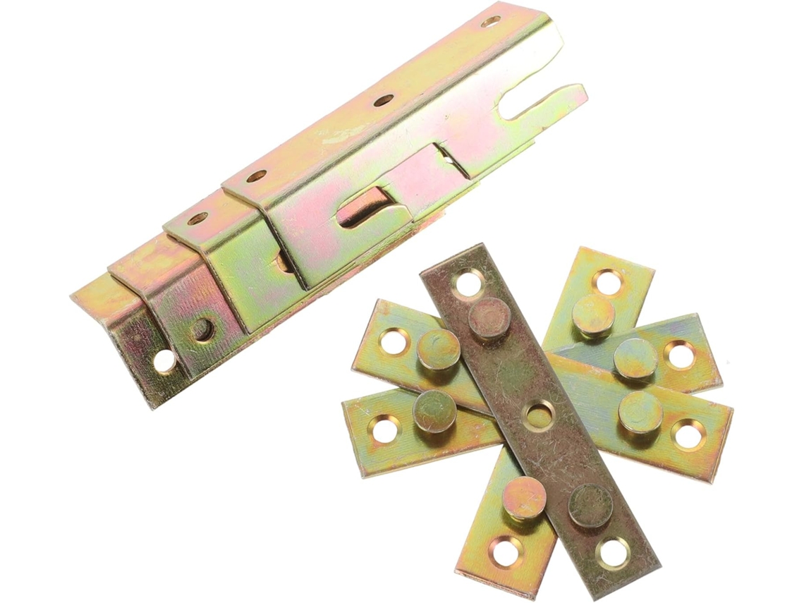 Conjunto De 4 Suportes Ferro Polegadas Para Cabeceira E Laterais Cama, Acessórios Resistentes Para Móveis E Peças De