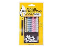Primerox 10pcs Velas de Recarregamento Engraçadas para Aniversário Natal Festas Brincadeiras