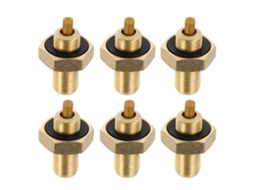 Adaptador De Válvula De Pneu De Grande Diâmetro, Conjunto De 6 Peças, Hexagonal De Cobre.
