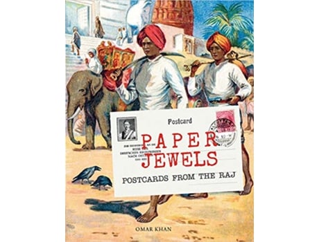 Livro Paper Jewels Postcards from the Raj de Omar Khan (Inglês)