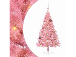 Conjunto 1 Decoração De Árvore De Natal Vidaxl Rosa Pvc (120 Cm)