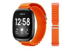 Bracelete Loop Alpine para Fitbit by Google sense Laranja