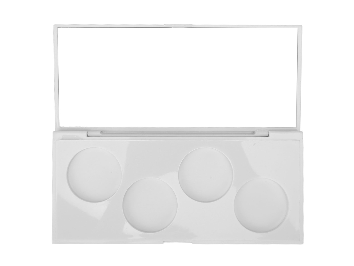 Paleta De Sombra De Olhos 4 Buracos À Prova De Água Portátil Diy