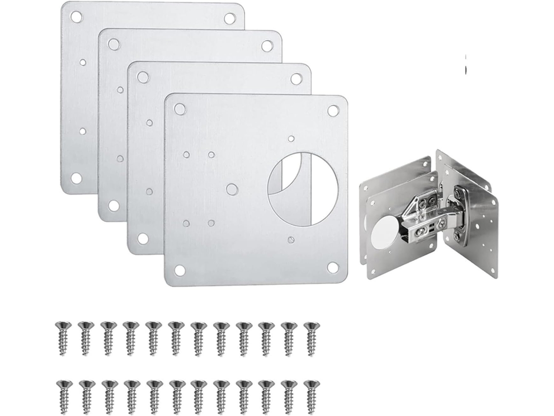 Placa De Reparo Dobradiça Para Porta Armário, Ferramenta Dobradiças