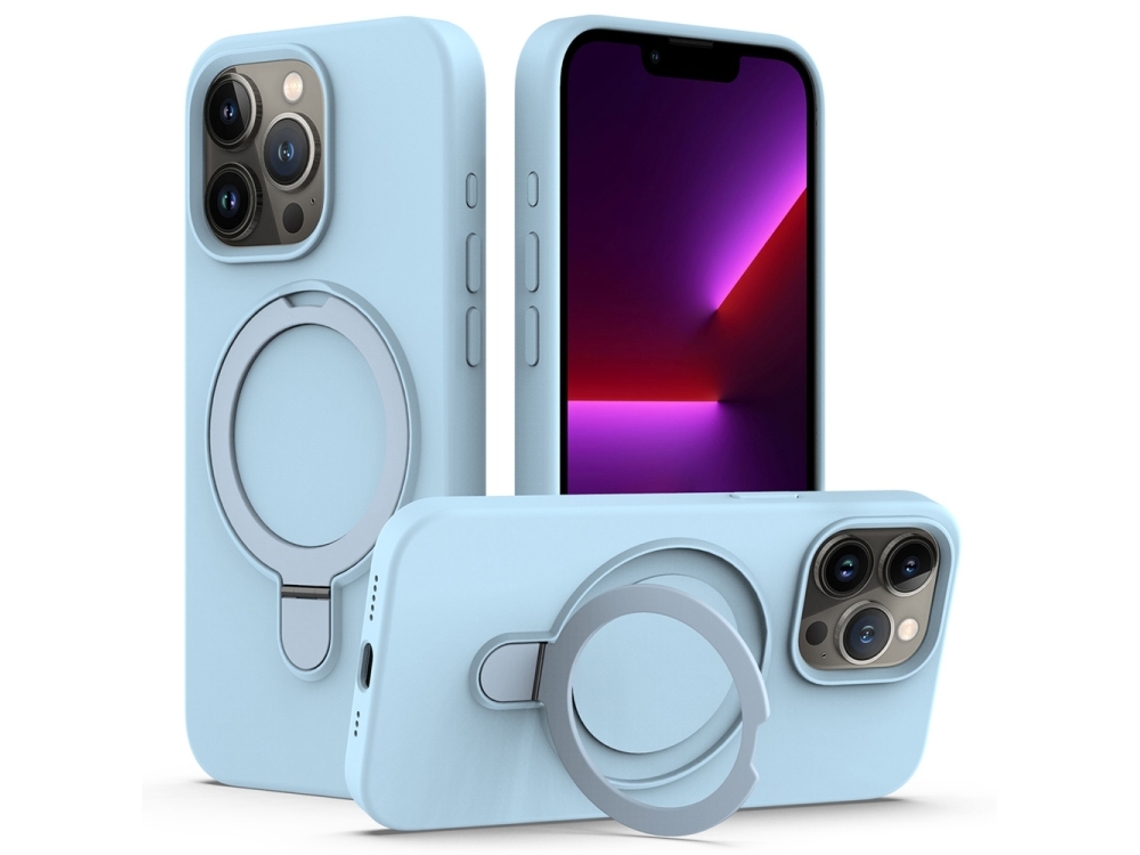 Capa Yuysan Para Iphone 16 Pro Silicone Líquido Magsafe (íman, Suporte Para Anel,) Branco