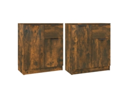 Sideboard, Sideboards Vidaxl Marrom Madeira Processada (n/a)
