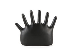 Soporte Para Joyería De Mano Resistente Al Desvanecimiento Para Anillos Pulseras Relojes Negro Mostrador Redondo