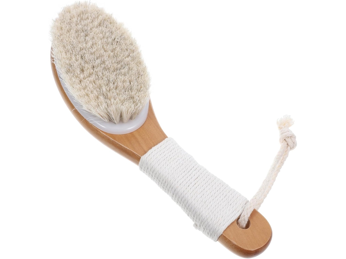 Escova De Banho Para Corpo E Costas Com Cabo Ergonômico Sistema Fixação Prático