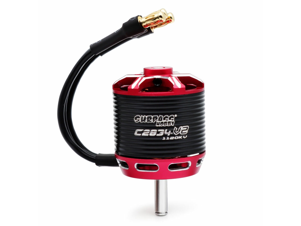 Motor Brushless Outrunner Surpass hobby Série C28 V2 C2834 750kv/ 880kv/ 1120kv para Aeromodelos. MDUG