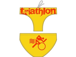 Slips para Homem TURBO Triathlon Basic Amarelo para Natação (XL)