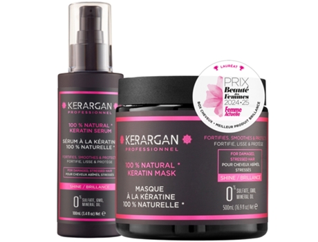 KERARGAN Duo Máscara e Sérum com Queratina 500Ml 100Ml