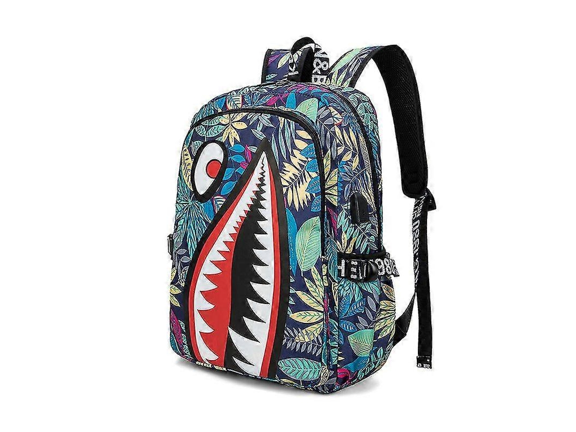 Mochila Leve Shark Mochila De Estudante Olysi Shop
