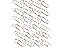 Conjunto de 24 Clipes de Papel Canetas E em Metal Revestido, Material Resistente, Ideal para Mesa e Materiais