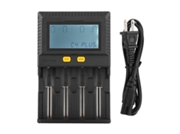 Carregador Inteligente De Baterias 18650 Com 4 Slot E Display Lcd