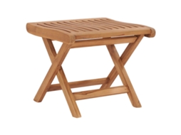 Apoio para os pés VIDAXL Marrom Teca (46.5x49x41.5 cm)