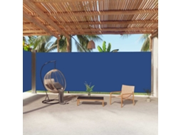 Vidaxl Toldo Lateral Retrátil 220x1000 Cm Azul