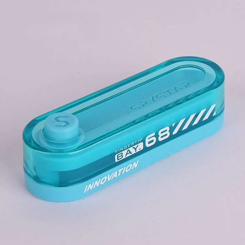 (azul Claro) Bola Magnética Mecânica Deslizante Cartão Anti-stress Mini Fidget Spinner Brinquedo Anti-stress