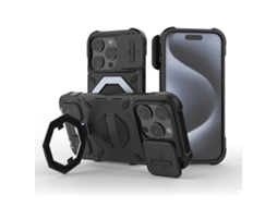 Capa Zruxe Compativel Com Iphone 15 Pro Max (suporte Magsafe - Alca - Preta)