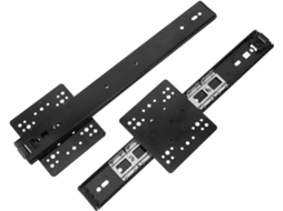 Conjunto De 2 Corrediças Para Gavetas, Com Rolamentos De Esferas Aço, Pretas, Fáceis De Desmontar, Para Gavetas Ocultas