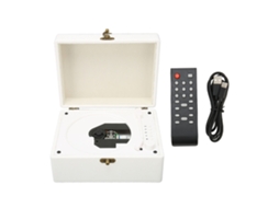 Reprodutor de CD Bluetooth LAXISCREED com entrada auxiliar e USB, controle remoto