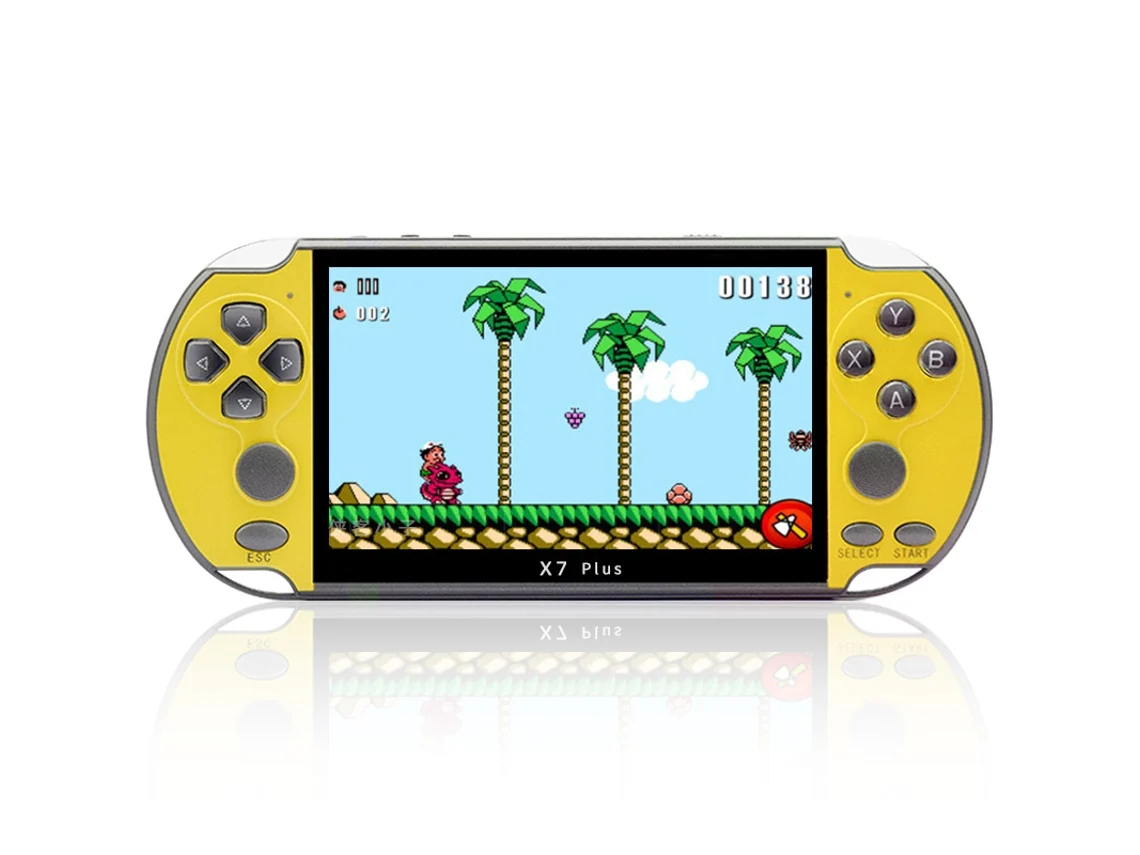 Console Portátil Retrô X7 com 10.000 Títulos Clássicos, Tela de 4,3 Polegadas AQUAFORGE