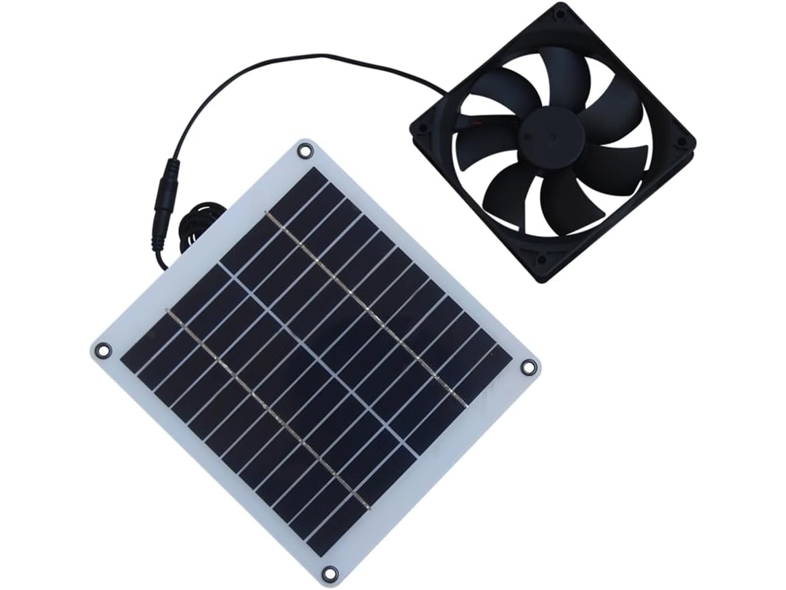 Ventilador De Painel De 10w Para Galinheiros Pequenos, Estufas, Galpões De Jardim E Janelas.