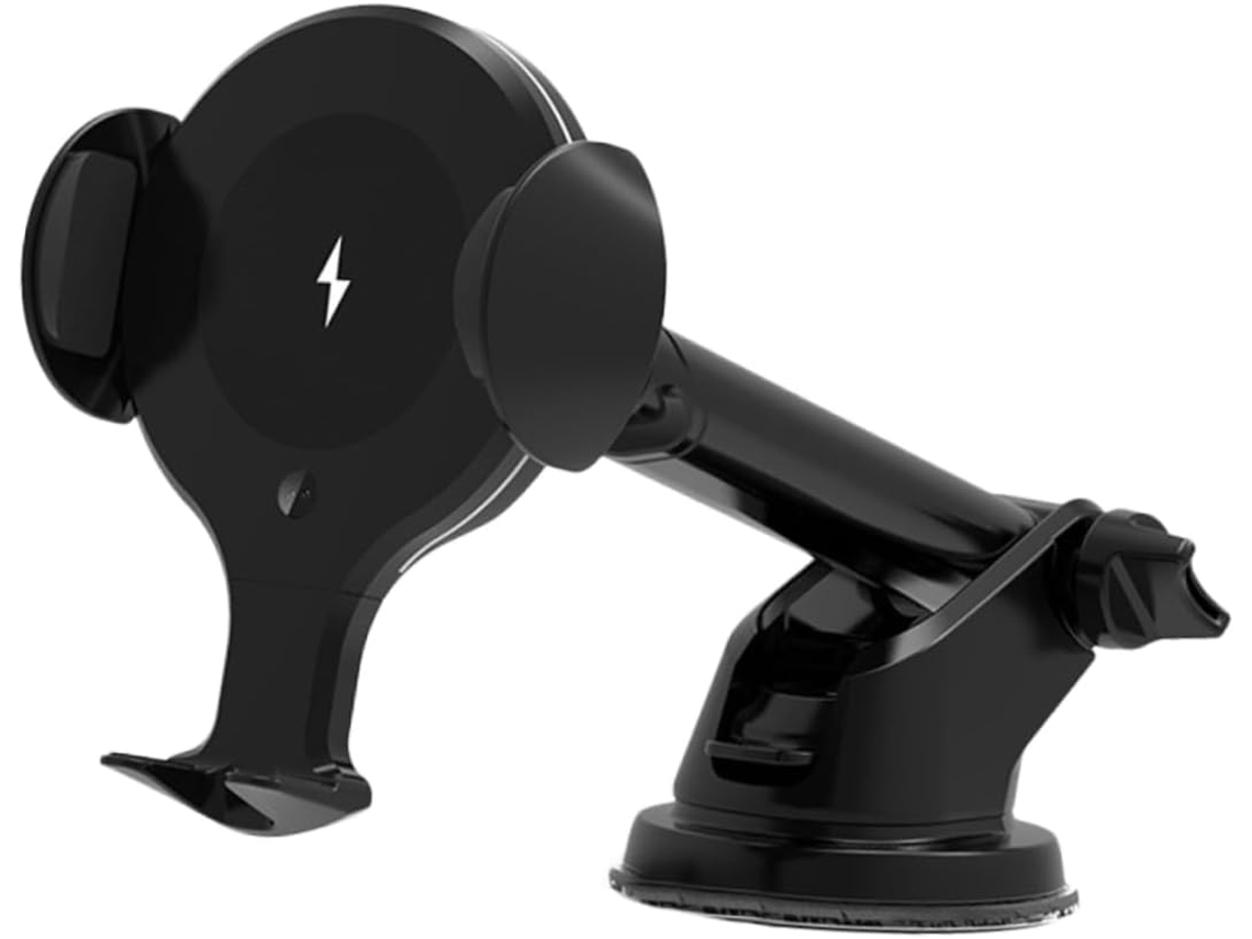 Carregador Sem Fio Veicular de 10 W com Suporte Rgb para Celular e Montagem na Saída de Ar. SFUSHOS