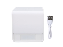 Rebe-lâmpada Led Cubo Noturna Com 3 Temperaturas De Cor Ajustáveis Sem Escalas, Recarregável Via Usb Para Mesa De Cabeceira