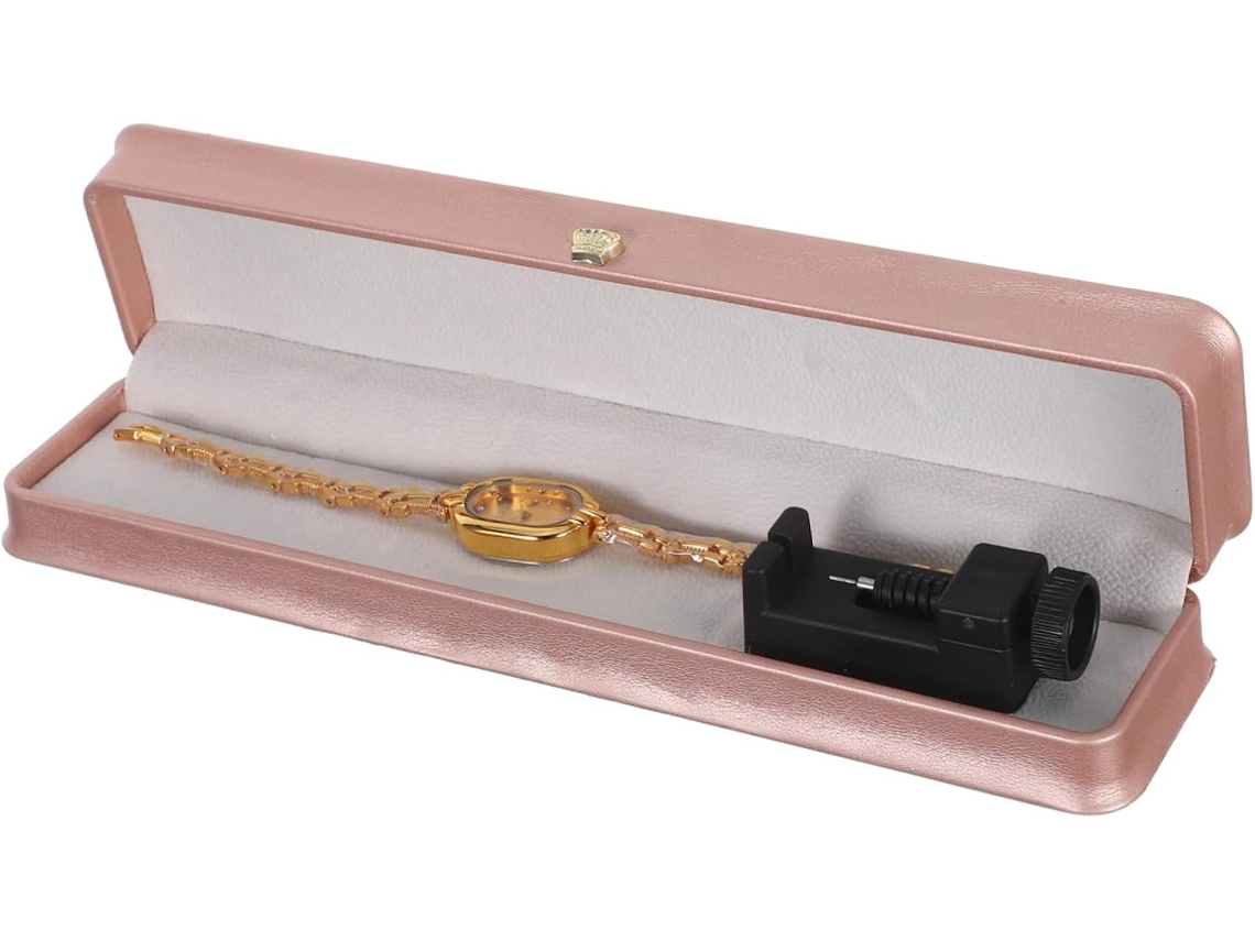 Relógio De Pulso Feminino Analógico À Prova D'água Dourado Em Formato De Ovo, Com Movimento De Quartzo, Ideal Para O Escritório E Viagens.